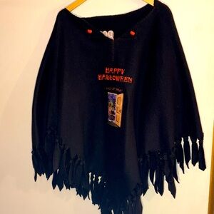 Handmade Embroidered Halloween Cape For Fall Festive Costume One Size Fits Most